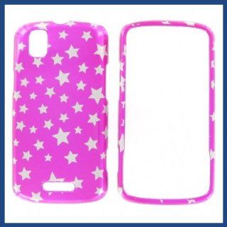 Motorola A957 (DROID Pro) Star On Hot Pink Protective Case Cell Phones & Accessories