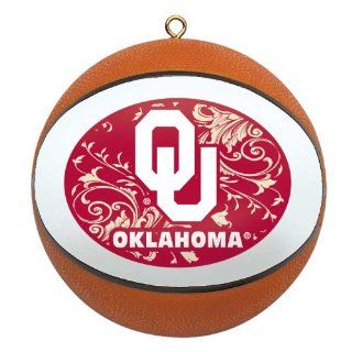 NCAA Oklahoma Sooners Mini Replica Basketball Ornament  Sports Fan Hanging Ornaments  Sports & Outdoors
