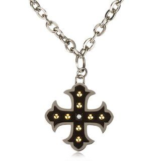 Women's Patonce Cross Necklace in Stainless Steel Pendant Necklaces Jewelry
