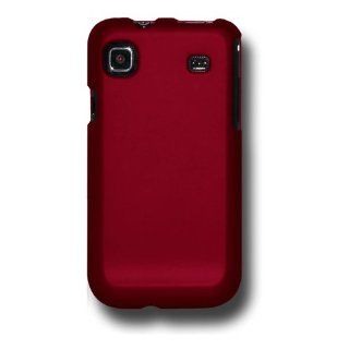 Amzer Rubberized Red Snap On Crystal Hard Case for Samsung Vibrant T959/Samsung Galaxy S 4G SGH T959V Cell Phones & Accessories