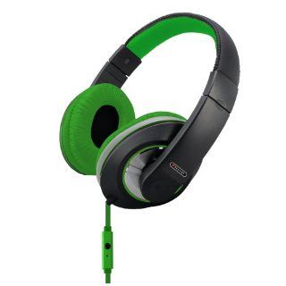 Sentry Industries Inc. HM962 Deep Bass Stereo Headphones with Mic, Green Electronics