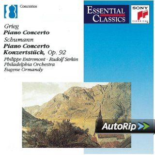 Grieg Piano Concerto / Schumann Piano Concerto, Konzertstck, Op. 92 (Essential Classics) Music
