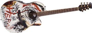 Ovation Celebrity NS28 Nikki Sixx"Heroin Diaries" Acoustic Electric Guitar Heroin Diaries Musical Instruments