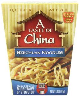 A Taste of China Szechuan Noodles, 5 Ounces (Pack of 6)  Prepared Noodle Bowls  Grocery & Gourmet Food