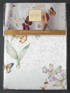 Lenox China Butterfly Meadow Cloth Shower Curtain 70" X 72", Fine China Dinnerware  