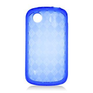 For AT&T Zte Avail Z990 Accessory   Blue Agryle TPU Gel Case Protector Cover + Free Lf Stylus Pen Cell Phones & Accessories