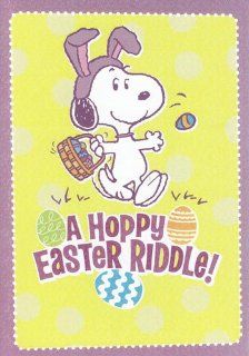 (1) Greeting Card Easter Peanuts "A Hoppy Easter Riddle" Health & Personal Care