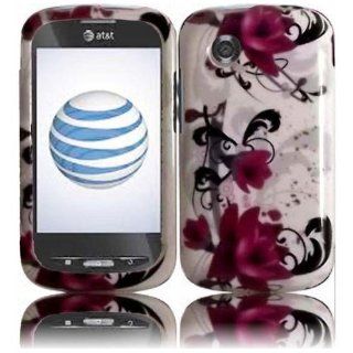Lily Design Hard Case Cover ZTE Merit 990G Avail Z990 Purple Cell Phones & Accessories