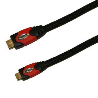 Aurum 6 ft HDMI to Mini C HDMI Cable Cord for Canon EOS 1D, 5D, 7D, 50D, 60D, 500D, REBEL EF S, T1i, T2i, Ixus 100, 110, 130, 990, Powershot G11, S90, SD780, SD940, SD960, SD970, SD980, SD1400, SD3500, SX1, SX20, SX120, SX200 is Digital Cameras Electronic