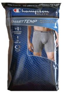 Champion Elite Boxer Briefs (Pack of 3) (GREY) Clothing
