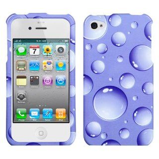 MYBAT IPHONE4HPCIM967NP Slim and Stylish Snap On Protective Case for iPhone 4   Retail Packaging   Purple Bigger Bubbles Cell Phones & Accessories