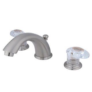 Kingston Brass KB968ALL Victorian Widespread Lavatory Faucet, Satin Nickel   Touch On Bathroom Sink Faucets  