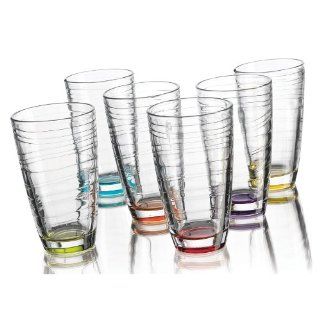 CARNIVAL S/6 ASST COLOR HIGHBALL GLASSES   Home Essentials Color Glass Set