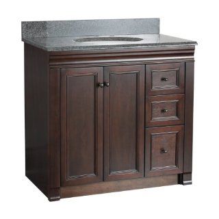 Foremost SHEA3621DR Shawna 36 Inch Bath Vanity with Right Side Drawers   Vanity Sinks  