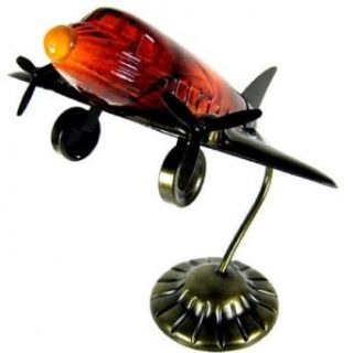 Decorative Bronze Airplane Glass Table Lamp 1461   Novelty Lamps  