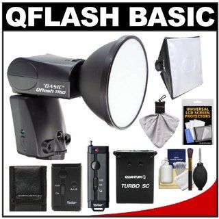 Quantum Qflash Trio Basic Model QF8CB Flash (for Canon) with Turbo SC Battery Pack + Softbox + Wireless Remote + Kit for Digital SLR Cameras  Digital Camera Accessory Kits  Camera & Photo