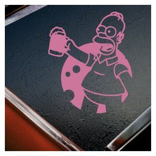 The Simpsons Pink Decal Homer Simpson Beer Window Pink Sticker   Themed Classroom Displays And Decoration