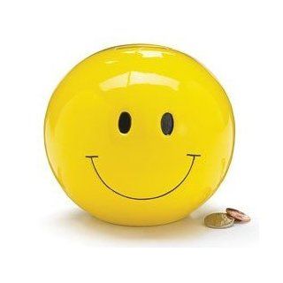 Smiley/Happy Face Piggy Bank Collectible Bank Great Gift Item Toys & Games