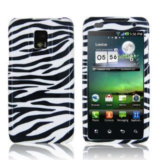 LG Optimus 2X P990 / G2X P999   Black/White Zebra Design Hard Plastic Skin Case Back Cover [AccessoryOne Brand] Cell Phones & Accessories