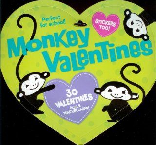Monkey Valentine Cards for Children (04648) Health & Personal Care