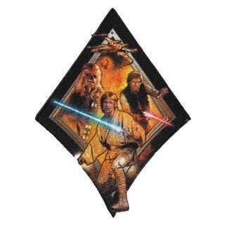 Star Wars / Clone Wars Lucas Movie Novelty Iron On Patch   Luke, Chewie & Han Trio Applique Clothing