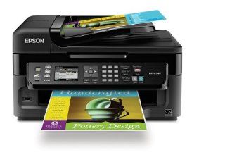 Epson WorkForce WF 2540 Wireless All in One Color Inkjet Printer, Copier, Scanner ADF, Fax. Prints from Tablet/Smartphone. AirPrint Compatible (C11CC36201) Electronics