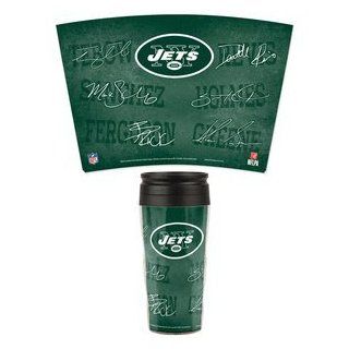 New York Jets Travel Mug with Player Sign 