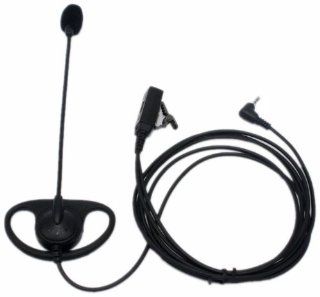 SECUDA D Shape Earpiece/Headset Boom Mic with VOX/PTT for Cobra Micro Talk 2 Two Radio Walkie Talkie 1 pin 