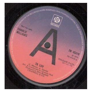 Ta Luv 7 Inch (7" Vinyl 45) UK Pye 1974 Music