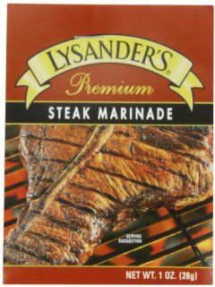 Lysander's Premium Steak Marinade, 1 Ounce (Pack of 6)  Gourmet Marinades  Grocery & Gourmet Food