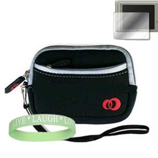 Canon PowerShot BLACK Mini Glove Bag Carrying Sleeve For Slim Digital Camera and Camera Accessories models Canon PowerShot SD1200IS, Canon PowerShot SX200IS, Canon PowerShot D10, SD890IS, SD780IS,  Media Storage And Organization Product Accessories  Eve
