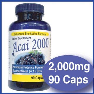 Max Potency Acai 2000   2,000mg per serving 90 Caps Health & Personal Care