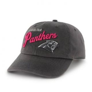 NFL Carolina Panthers Women's Breast Cancer Awareness Audrey Clean Up Cap, Charcoal  Sports Fan Baseball Caps  Clothing