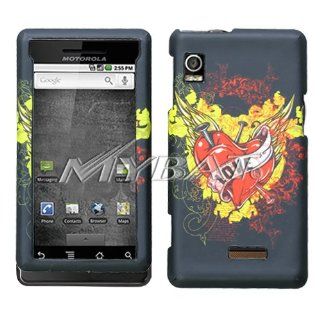 MYBAT Love Tattoo Clazzy Cover ( with Package ) for MOTOROLA A855 (Droid) Cell Phones & Accessories
