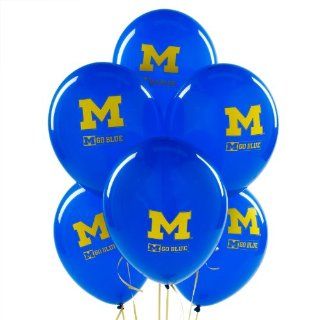 NCAA Michigan Wolverines Navy Blue 10 Pack 11'' Round Latex Party Balloons Sports & Outdoors