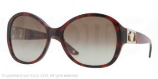 Versace VE4241B Sunglasses 989/13 Red Havana (Brown Gradient Lens) 58mm Clothing