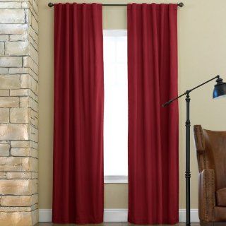 JCP Home Collection  Home Jenner Rod Pocket/Back Tab Thermal Curtain Panel, Red   Window Treatments