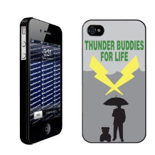 Ted Movie Quote Themed "Thunder Buddies for Life"  Black Protective iPhone 4/iPhone 4S Hard Case. Cell Phones & Accessories