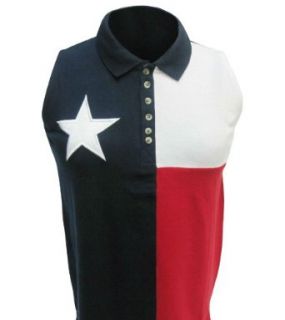 Women's Texas Flag Sleeveless Polo Shirt