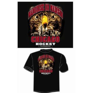 Black "Madhouse On Madison Chicago Hockey" T Shirt (24 Pieces) 