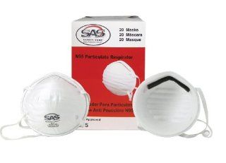 SAS Safety 8615 N95 Economy Particulate Respirator Mask, Box of 20    