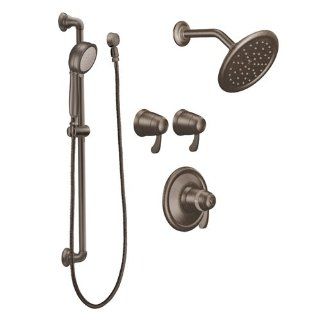 Moen TS270ORB ExactTemp Transfer Vertical Spa Trim Kit without Valve, Oil Rubbed Bronze   Bathtub And Showerhead Faucet Systems  