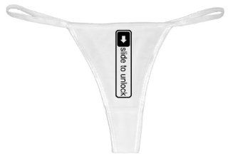 Slide To Unlock   High Quality Sexy Thong Underwear (White Color) X LARGE SIZE 