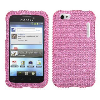 MYBAT Pink Diamante Protector Cover(Diamante 2.0) for ALCATEL 995 (One Touch) Cell Phones & Accessories