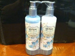 Belle Maison Cotton Fresh   8oz Hand Lotion & 8oz Hand Wash  Hand And Nail Care Products  Beauty
