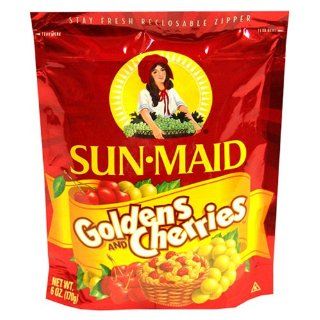 Sun Maid Goldens & Cherries, 6 Ounce Bags (Pack of 6)  Cherries Produce  Grocery & Gourmet Food
