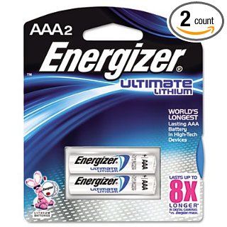 Energizer e_ Lithium Batteries, AAA, 2 Batteries/Pack