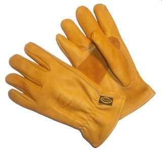 Premium Leather Work Gloves Precurved Design 3 Pack   Extra Large XL    