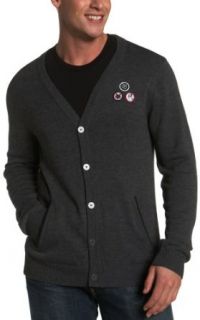 Zoo York Men's Ransom Cardigan, Carbon Heather, Small at  Mens Clothing store
