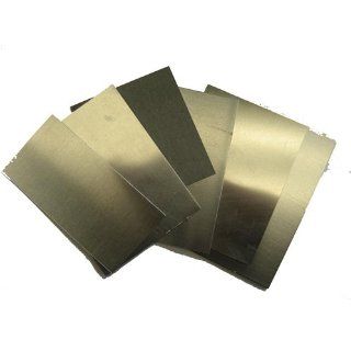 Zinc Sheet Sample Pack Solid Metal Sheets